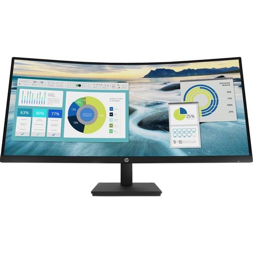 34″ Монитор HP P34hc G4, 3440×1440, VA, 100Гц, 1хHDMI, 1хDP, изогнутый, черный [21y56as]