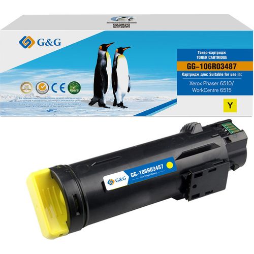 Картридж G&G GG-106R03487, 106R03479/106R03487, желтый / GG-106R03487