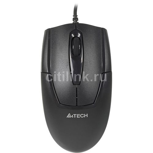 Мышь проводная A4TECH V-Track Padless OP-540NU, оптическая, USB, 1000dpi, черный