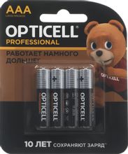 Изображение товара Батарейки AAA OPTICELL Professional LR03 4 шт щелочные для устройств