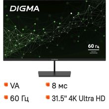 Изображение товара 31.5 Дюймовый 4K Монитор Digma Progress 32A501U с VA Панелью и HDMI 2.1