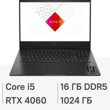 Изображение товара Игровой ноутбук HP Omen 16-wf1023ci 16.1 IPS Intel i5 14500HX 16ГБ 1ТБ RTX 4060