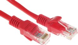 Патч-корд CABLEXPERT PP12-0.5M/R литой (molded), UTP, кат.5E, 0.5м, красный