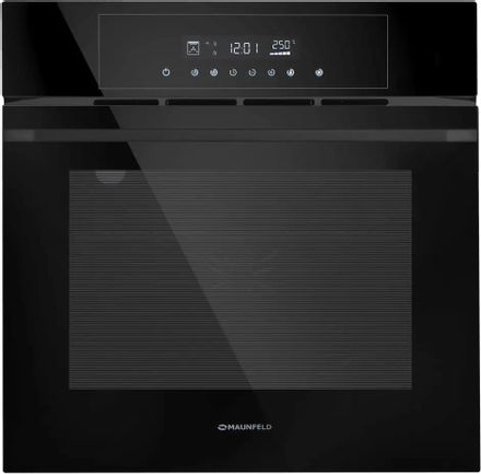 Духовой шкаф электрический MAUNFELD AEOD60103B2, 60л, дверца с 3 стеклами, черный