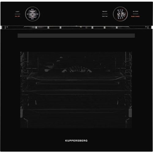 Духовой шкаф электрический KUPPERSBERG HT 612, 72л, дверца с 3 стеклами, черный