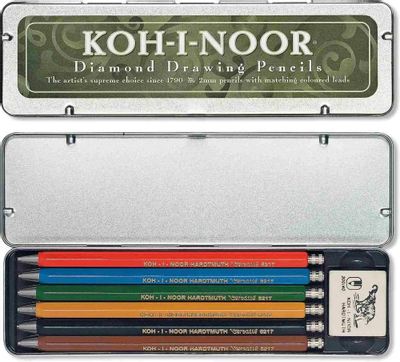 Набор карандашей Koh-i-Noor Versatil 5217 52170N2001PL,  металл,  пенал металлический,  6шт