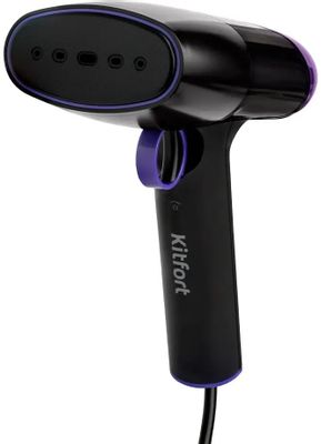 Отпариватель ручной KitFort КТ-9114,  черный  / фиолетовый