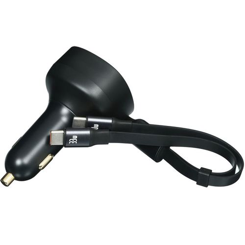 Автомобильное зарядное устройство BASEUS C00035500111-00, USB-C, 33Вт, 3A, черный