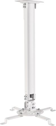 Кронштейн для проектора Cactus CS-VM-PRV2-WT, до 13.5кг, настенный и потолочный, поворот и наклон, белый