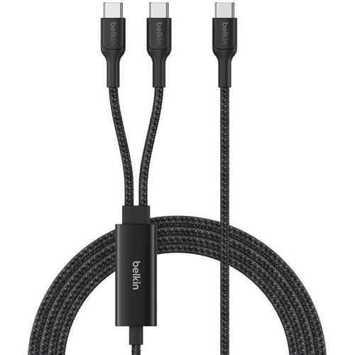 Кабель Belkin CAC004hq1.5MBK, USB Type-C (m) — 2x USB Type-C (m), 1.5м, MFI, черный
