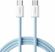 Изображение товара Кабель BASEUS Dynamic 4 Fast,  USB Type-C (m) -  USB Type-C (m),  1м,  голубой / белый