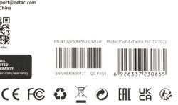 Карта памяти microSDHC UHS-I U1 NETAC P500 Extreme Pro 32 ГБ