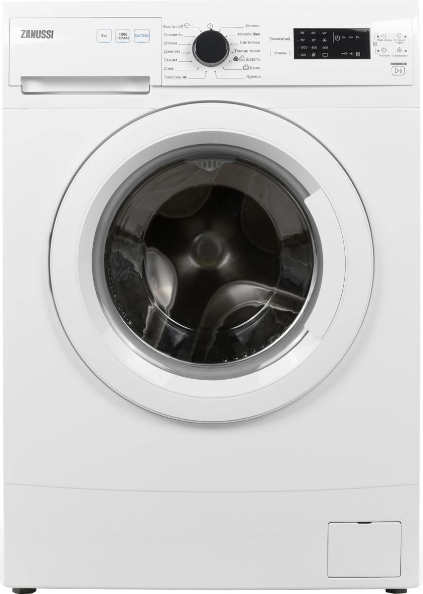 Стиральная машина Zanussi ZWSR515W, с фронтальной загрузкой, 5кг,  1000об/мин – купить в Ситилинк | 1687283