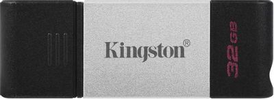 Флешка USB (Type-C) Kingston DataTraveler 80 DT80/32GB 32ГБ, USB3.0, черный