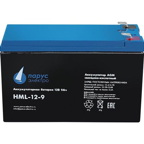 Аккумуляторная батарея СВЯЗЬ ИНЖИНИРИНГ HML-12-9 для ИБП, 12В, 9Ач