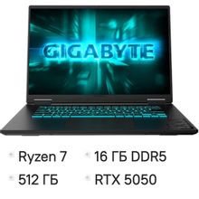 Изображение товара Игровой ноутбук GIGABYTE GAMING A16 GA63H 16 IPS RTX 5050 16ГБ SSD