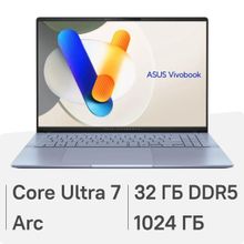 Изображение товара Ноутбук ASUS Vivobook S 16 OLED S5606CA-RI174W - 16 дюймов, Intel Core Ultra 7, 32ГБ RAM, 1ТБ SSD