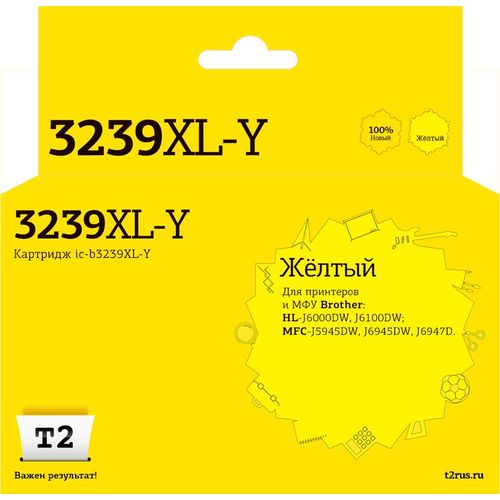 Картридж T2 IC-B3239XL-Y, LC-3239XL Y, желтый / IC-B3239XL-Y