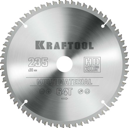 Пильный диск Kraftool 36953-235-30,  235мм,  30мм, по алюминию