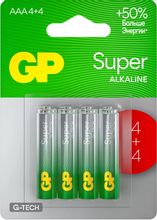 Изображение товара AAA Батарейка GP Super Alkaline G-Tech 24А,  8 шт. 1000мAч