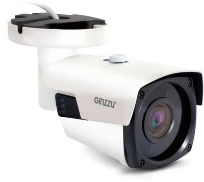 Камера видеонаблюдения аналоговая Ginzzu HIB-5V01S,  2.7 - 13.5 мм,  белый [бп-00001555]