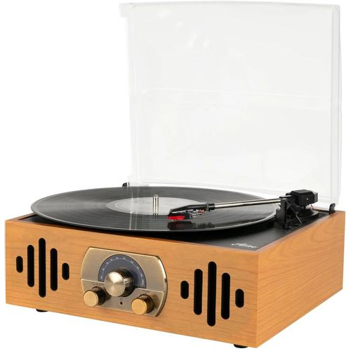 Виниловый проигрыватель ALIVE AUDIO Quattro, ручной, коричневый [aa-qtr-01-lw]