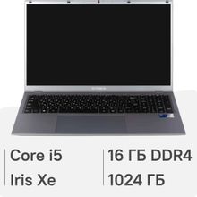 Изображение товара Ноутбук IRBIS SmartBook 17NBP4504D_G2 17.3 IPS Intel Core i5 16GB SSD без ОС