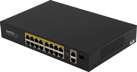 Коммутатор Netis P116GH, неуправляемый, 18 RJ-45, 10/100/1000 Мбит/с