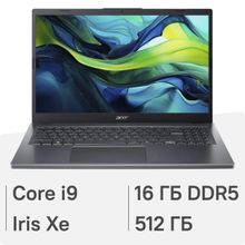 Изображение товара Ноутбук Acer Aspire 15 A15-51M-959S с процессором i9 13900H и 15.6 IPS дисплеем