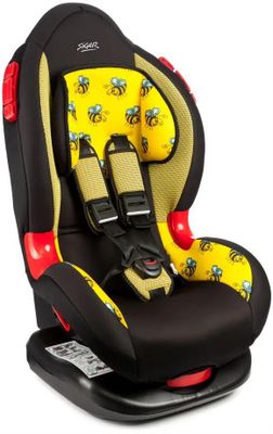 Автокресло детское SIGER Кокон, yellow black, черный, 1/2 [kres0139 ...