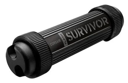 Флешка USB Corsair Survivor Stealth 32ГБ, USB3.0, черный [cmfss3-32gb]