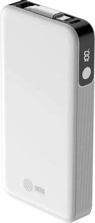Внешний аккумулятор (Power Bank) Cactus CS-PBFSPA-10000, 10000мAч, белый