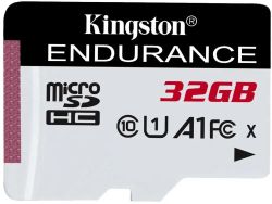 Карта памяти microSDHC UHS-I U1 Kingston High Endurance 32 ГБ