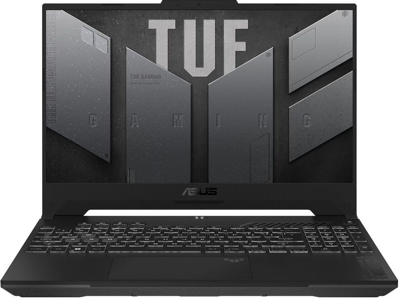 Ноутбук игровой ASUS TUF Gaming A15 FA507NUR-LP044 90NR0JP5-M002D0, 15.6", 2023, IPS, AMD Ryzen 7 7435HS 3.1ГГц, 8-ядерный, 16ГБ DDR5, 512ГБ SSD,  NVIDIA GeForce  RTX 4050 для ноутбуков - 6 ГБ, без операционной системы, серый