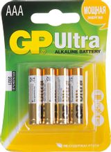 Изображение товара Батарейки GP Ultra Alkaline 24AU LR03 4 шт. для устройств высокой мощности