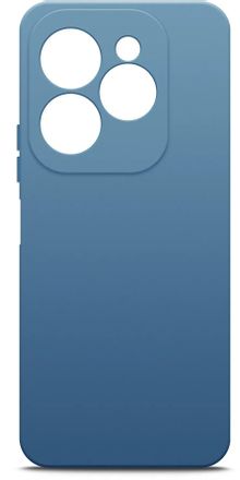 Чехол (клип-кейс) BORASCO Silicone Case, для Infinix Hot 40i/Smart 8/8 Plus/8 Pro, синий [72661]