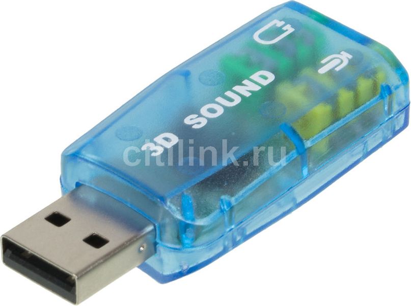 Звуковая карта USB  TRUA3D,  2.0, Ret [asia usb 6c v]