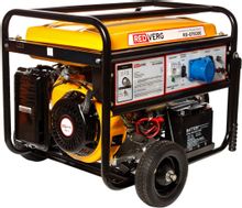 Изображение товара Бензиновый генератор REDVERG RD-G7500E, 220 В, 7.5кВт, на колёсах с АКБ