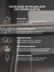 Цифровое фортепиано TESLER STZ-8820, коричневый