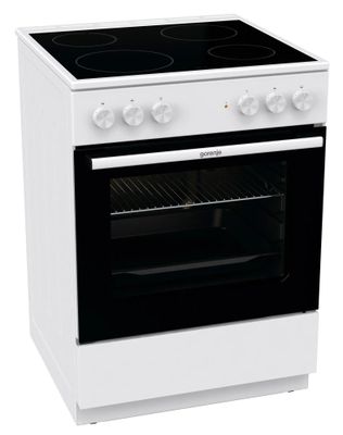 Электрическая плита Gorenje GEC6A11WG, стеклокерамика, без крышки ...