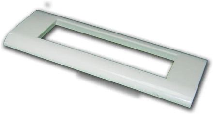 Рамка LanMaster (LAN-FR45X135-WH) лицевая 1шт горизонтальный монтаж пластик белый