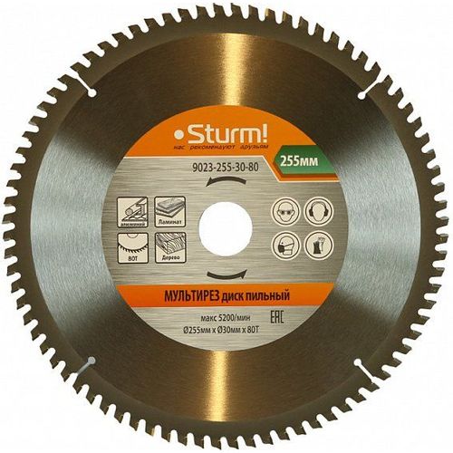 Пильный диск STURM! 9023-255-30-80, универсальный, 255мм, 1.8мм, 30мм