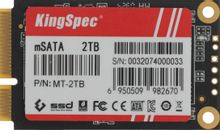 Изображение товара SSD накопитель KINGSPEC MT Series MT-2TB mSATA SATA III 2ТБ