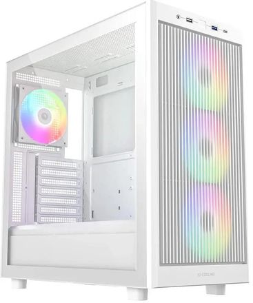 Корпус ATX ID-COOLING Ware 510 ARGB, Midi-Tower, без БП,  белый [ware 510 argb wh]