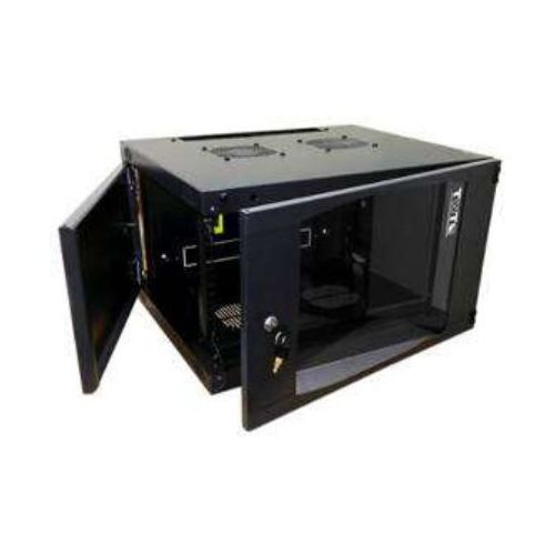 Шкаф коммутационный LanMaster Next TWT-CBWNG-6U-6X4-BK настенный, стеклянная передняя дверь, 6U, 550x329x450 мм