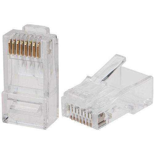 Коннектор REXANT 05-1031-4 кат.6 RJ45 прозрачный 50 шт./кор.