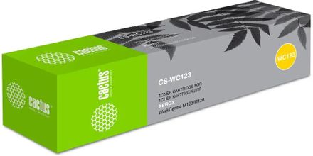 Картридж Cactus CS-WC123, 006R01182, черный / CS-WC123