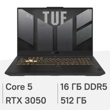 Изображение товара Игровой ноутбук ASUS TUF Gaming FX707VJB-HX100 17.3 IPS Core i5 16ГБ SSD RTX 3050