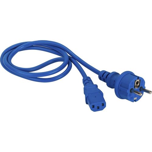 Шнур питания Lanmaster (LAN-PP13/SH-1.0-BL) C13-Schuko проводник.:3x0.75мм2 1м 220В 10А синий