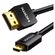 Изображение товара Кабель аудио-видео UGREEN HD127,  Micro HDMI (m) -  HDMI (m),  3м, GOLD,  ф/фильтр,  черный [30104]